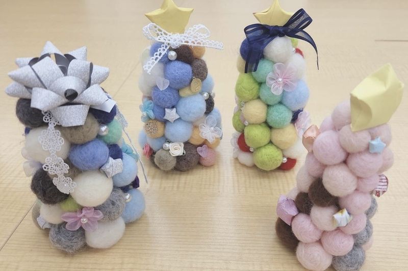 ポンポンクリスマスツリー★【⑤..